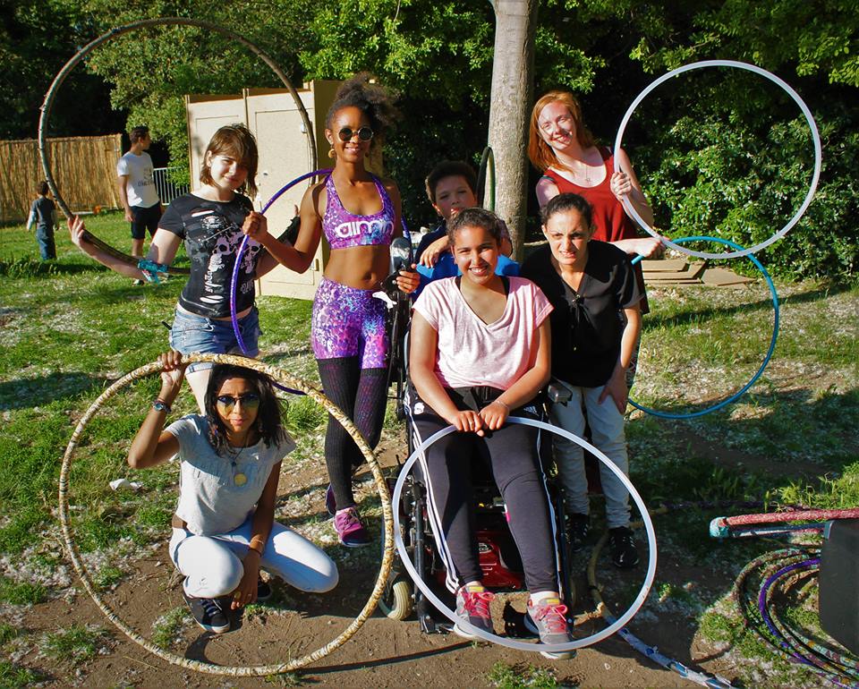 Christel Lautelle WHD Marseille, France and Afro Hippie Hoops